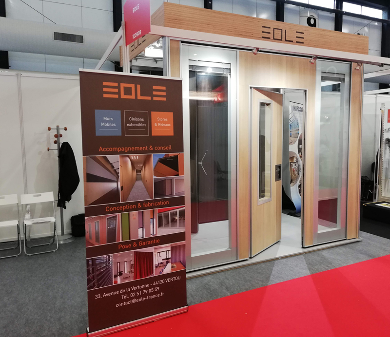 Eole au salon aquibat 2020 - séparations acoustiques