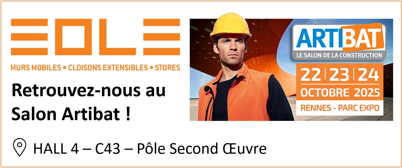 Image de l'actualité EOLE au Salon ARTIBAT 2025 - RENNES. HALL 4 - C43 - Pôle Second Œuvre.
du 22 au 24 octobre 2025